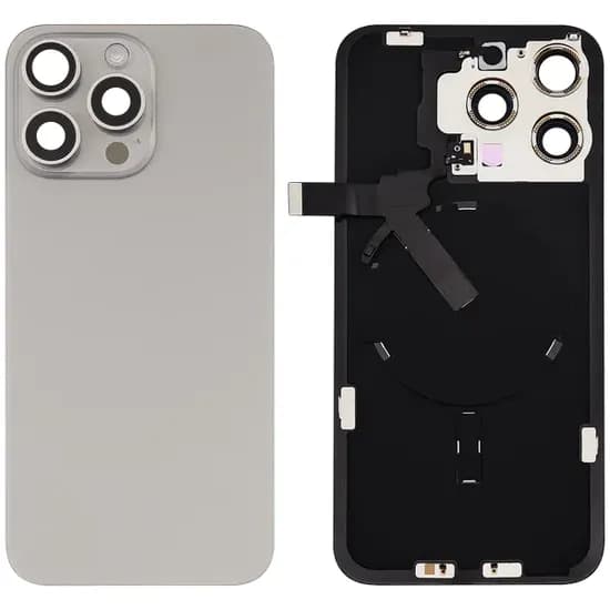 Tapa Trasera iPhone 15 Pro Max Natural Con Flex NFC