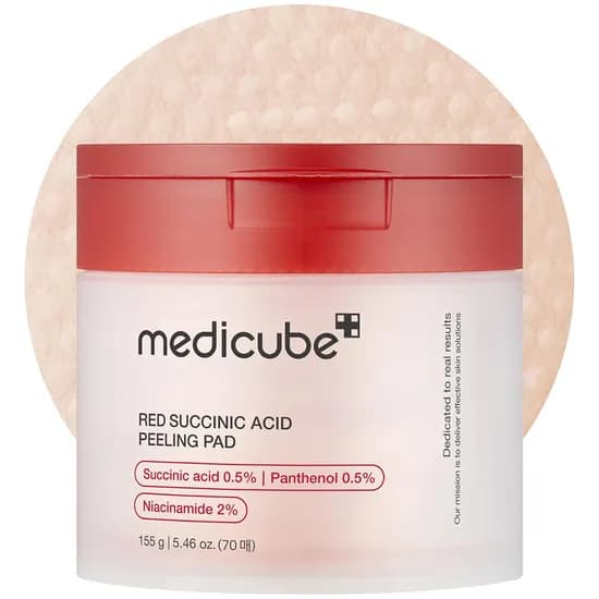 Almofada de Hidratação Facial Medicube Red Succinic Acid Peeling Pad - 155GR
