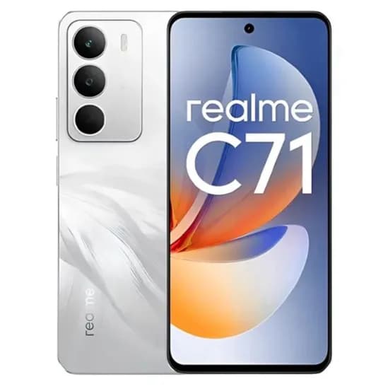Celular Realme C71 RMX5303 128GB/ 4RAM / Dual Sim / 6.67"/ 50MP / NFC - White (Anatel) Car/ BR