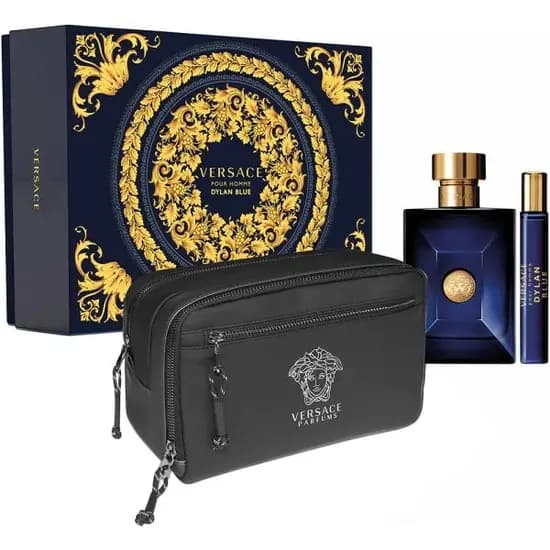 Versace Perfume Kit Dylan Blue Uomo M Eau de Toilette 100ML/10ML + Estuche