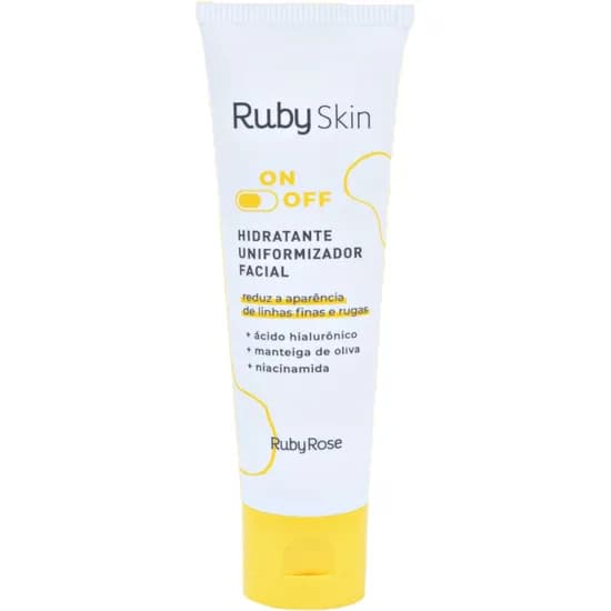 Hidratante Uniformizador Facial Da Ruby Rose On-Off HB 408