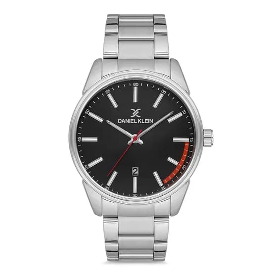 Relogio Analógico Masculino Daniel Klein DK.1.12763-2 Premium Gents / Pulseira de Aço Inoxidável - Prata/Preto
