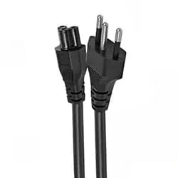 Cabo de Força para Notebook Tripolar Padrão Brasil / 1.80M - Preto