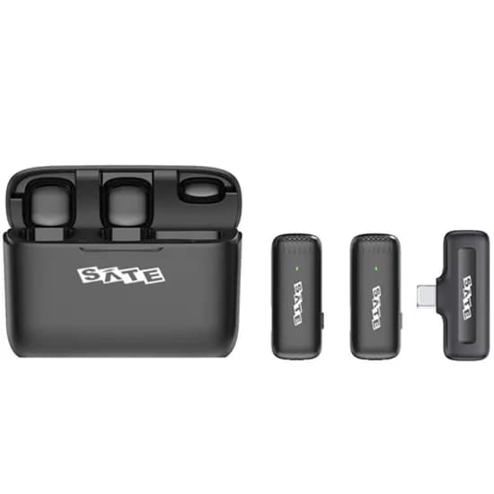 Microfone Sem Fio Satellite A-MK241 Tipo-C - Preto