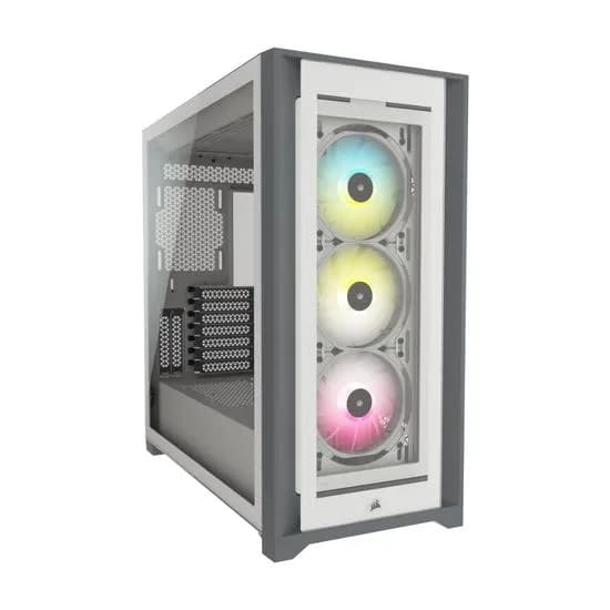 Gabinete Corsair 5000X RGB Crystal Blanco