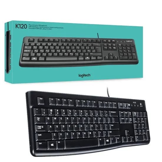 Logitech Teclado K120 USB Esp 920-004422 Negro