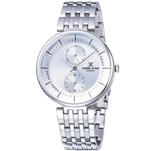 Relógio Analógico Daniel Klein Exclusive DK11900-1 Masculino Pulseira de Aço Inoxidável - Prata