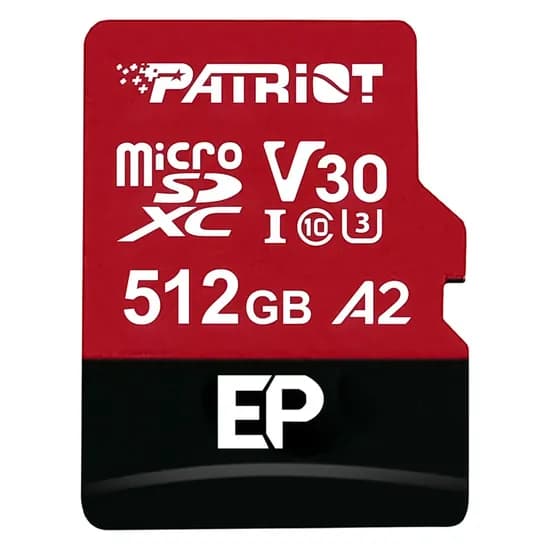 Cartão de Memória Micro SDXC Patriot Ep Series 512GB 90MBS - PEF512GEP32MCX