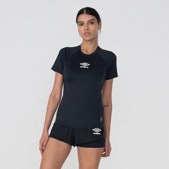 Camiseta Deportivo Femenino Umbro Futevolei Graphic Camouflage Mangas Cortas