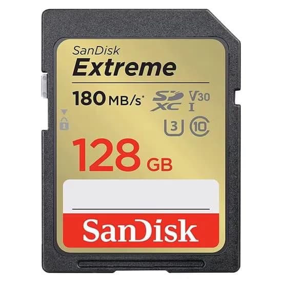 Cartão de Memória SD Sandisk Extreme 128GB 180MBS - SDSDXVA-128G-Gncin