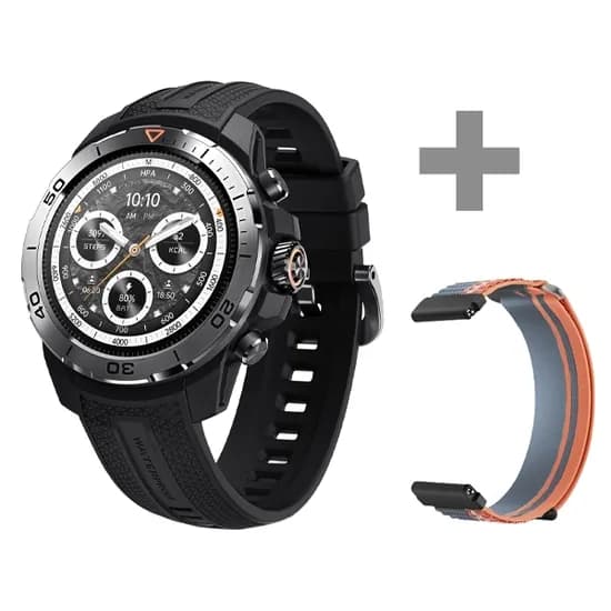 Relógio Mibro GS Explorer XPAW017 com GPS/Bluetooth - Obsidian Black + Pulseira