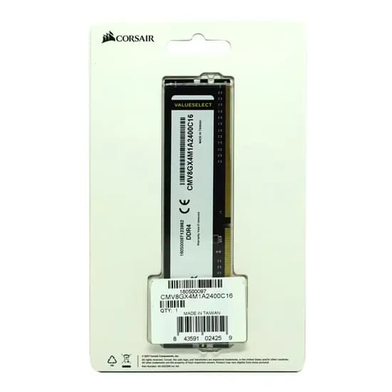 Memória Ram Corsair Valueselect 8GB DDR4 2400 MHZ - CMV8GX4M1A2400C16