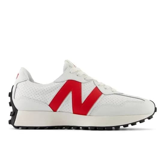 Tênis New Balance 327 Casual Masculino Branco Vermelho