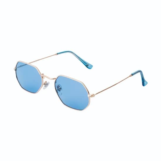 Óculos de Sol Feminino Daniel Klein DK4184-C5 - Dourado/Azul