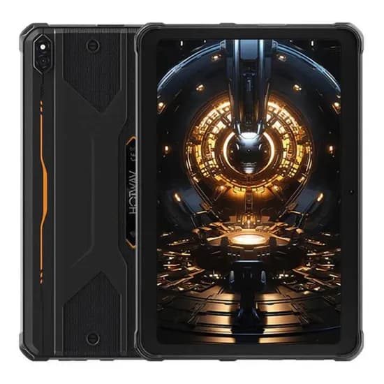Tablet Luo Tab R8 Hotwav / 4GB + 8GB / 128GB / 10.1" / 5MP + 13MP / IP68 / 10800MAH / Android 14 - Preto/ Laranja