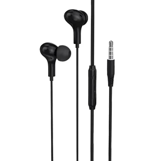 Fone de Ouvido com Fio G-Tide MW02 Mini 3.5MM com Microfone / 1.2 Metros - Negro
