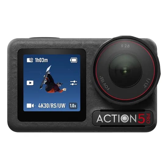 Câmera de Ação Dji Osmo Action 5 Pro Standard Combo - 40MP - 4K - À Prova D'Água - Preto