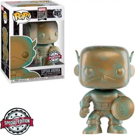 Funko Pop Marvel 80TH Captain America Patina *Ex* 497