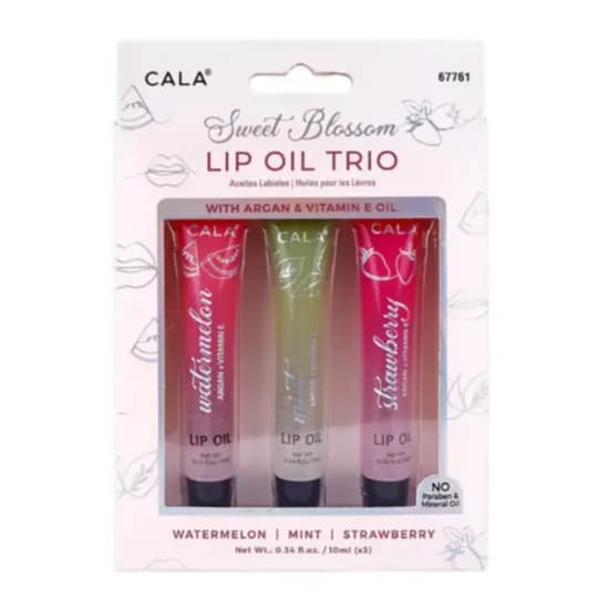 Batom Cala Lip Sweet Blossom 3 Peças