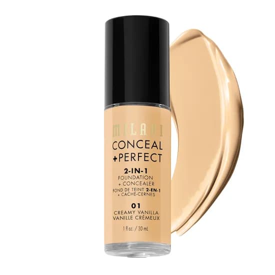 Base + Corretivo Milani MPCF-01 - 2 Em 1 - Creamy Vanilla
