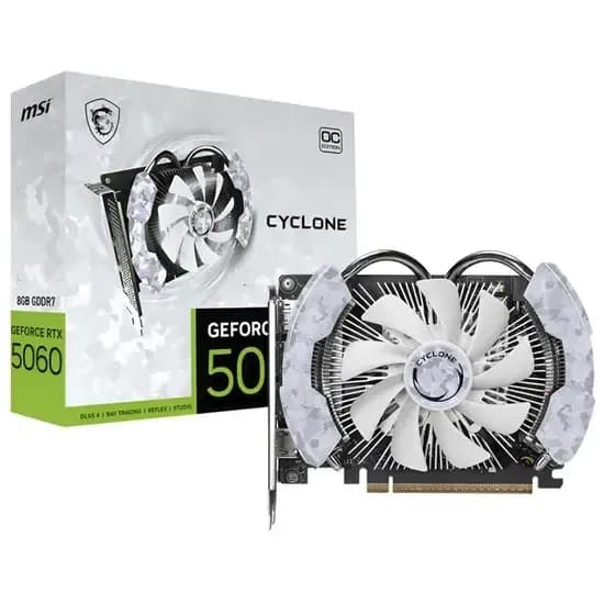 Placa de Vídeo 8GB MSI Geforce RTX 5060 Cyclone Oc 912-V812-205