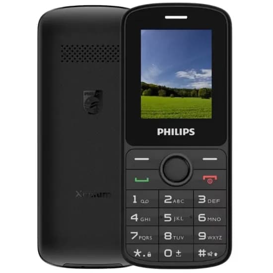 Celular Philips Xenium E2101 / Dual Sim / 1.8" / Quad Band - Preto