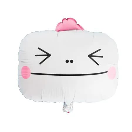 Balao para Festas Cuadrado Cartoon Comic Face Branco