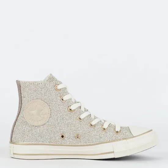 Calzado Converse Hi Pretty Patina Oro Claro