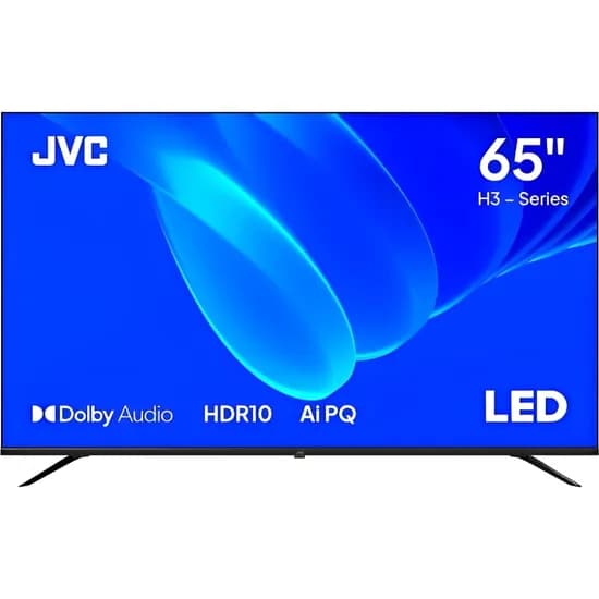 Televisor Smart LED JVC 65KM558 65" Ultra HD Google TV Wi-Fi - Preto