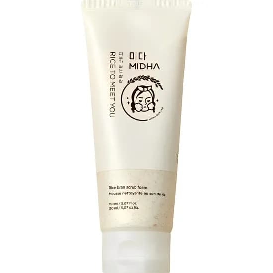 Limpiador Esfoliante Facial Midha Farelo de Arroz - 150ML