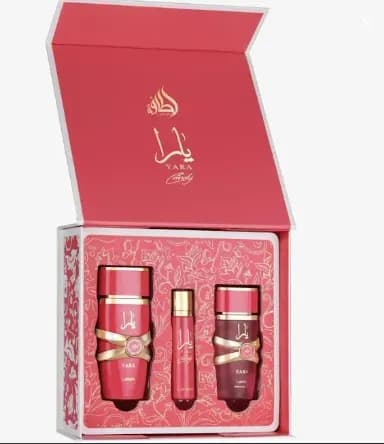 Lattafa Perfume Yara Candy Kit Eau de Parfum 100ML+12ML+50ML