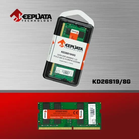 Memóriaória DDR4 8GB 2666MHZ Keepdata KD26S19/8G para Notebook