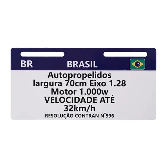 Acessorio Placa Autopropelidos para Moto Foston