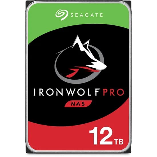 Disco Rígido Interno Seagate Ironwolf Pro Nas 12 TB (ST12000NT001)