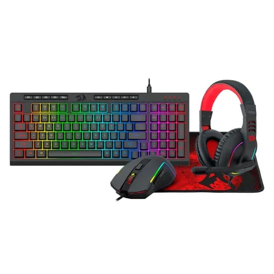 Kit Gamer Redragon RD-S148 Teclado + Mouse + Headset + Mousepad
