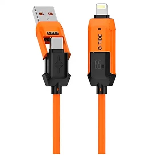 Cabo G-Tide Vida Colorida 4EN1 PC155-3 1.5M Orange