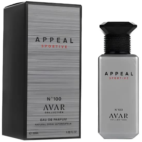 Perfume Masculino Avar Collection Appeal Sport N°100 Edp 30 ML