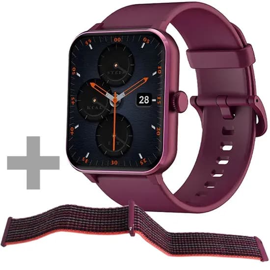 Relógio Blackview R50 com Bluetooth - Wine Red + Pulseira