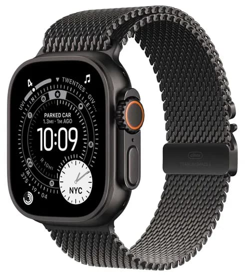 Apple Watch ULTRA3 Cell MF1T4LW/A Milanes Loop M/L 49MM Black/Titanium