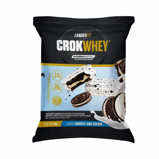 Landerfit Alfajor Crokwhey Cookies e Cream 50G
