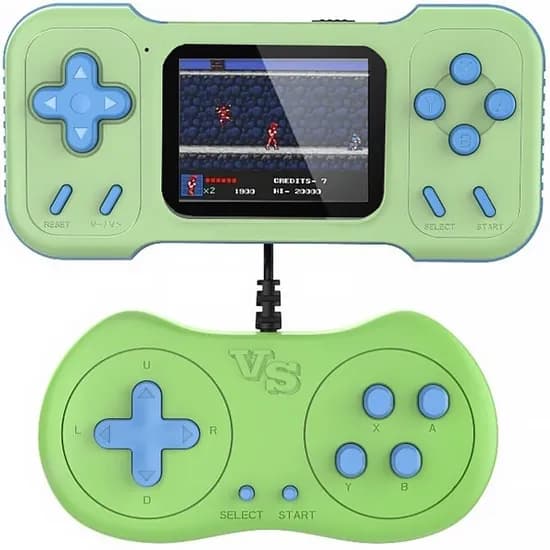 Console Portátil Game Box A15 de 3" com 500 Jogos - Verde/Azul