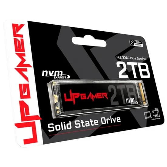 SSD Up Gamer UP2000, GEN3, 2TB, M.2 Nvme, Leitura Até 2000MB/s, Gravação Até 1800MB/s