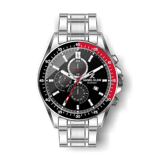 Relógio Analógico Masculino Daniel Klein Exclusive DK.1.12456-2 - Prata e Preto