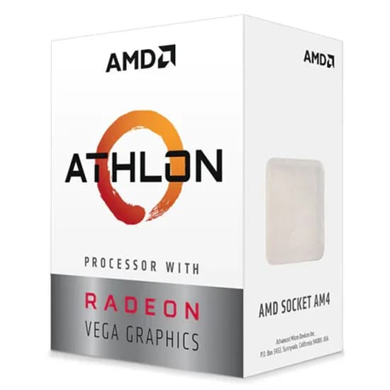 Processador Cpu AMD Athlon 3000G 3.5 GHZ 5 MB com Gráficos Radeon Vega