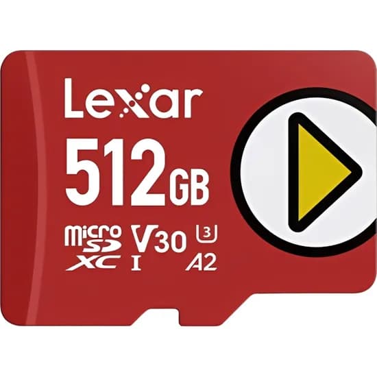 Cartão de Memória Micro SD Lexar Play Gaming/Mobile 512 GB 160-100 MB/s C10 (LMSPLAY512G-BNNNG)