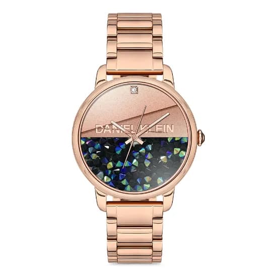 Relógio Analógico Feminino Daniel Klein DK.1.12711-2 Premium Ladies / Pulseira de Aço Inoxidável - Rose Gold