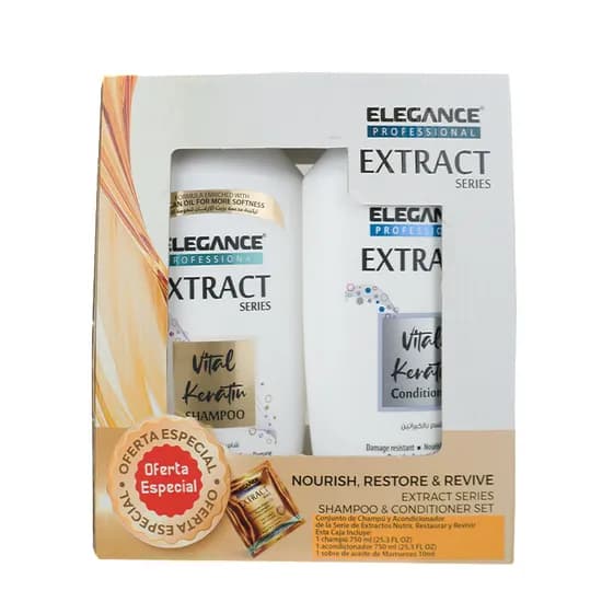 Elegance Shamp+Condi.Kerat 750ML+Serum Moroco 10ML