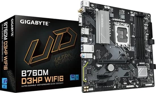Placa Mãe Gigabyte B760 D3HP Wifi 6 LGA1700/ 4XDDR5/ PCI-e/ M.2/ HDMI/ DP
