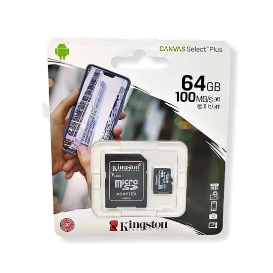 Memoria Micro SD Kingston 64GB SDS3 Canvas Select Plus 100MB