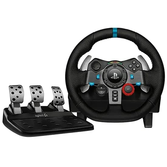 Volante Logitech Driving Force G29 941000111PD para Playstation/PC Bivolt - Preto